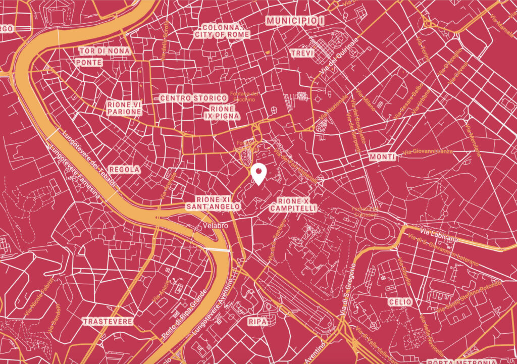 mapa muzeów kapitolińskich w rzymie