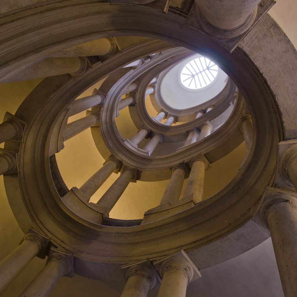 scala elicoidale borromini palazzo barberini